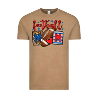 Vintage Coffee Football mom red and blue team color mother's day Vintage Tee - HowdyJamesFarm