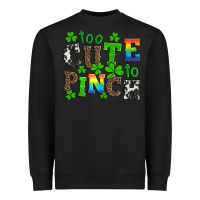 Black st patricks too cute to pinch Heavyweight Sweatshirt - Artiststas
