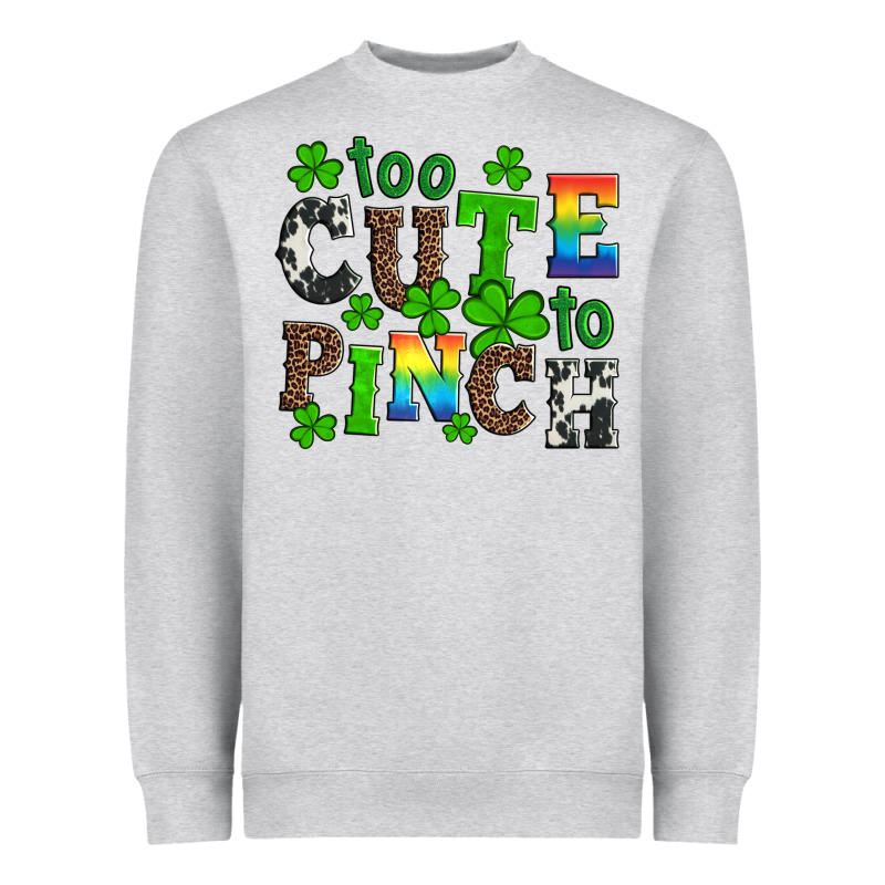 St Patricks Too Cute To Pinch Heavyweight Sweatshirt by Artiststas | Teevron