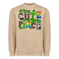 Mushroom st patricks too cute to pinch Heavyweight Sweatshirt - Artiststas