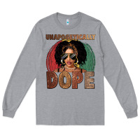 Heather Grey Unapologetically dope Long Sleeve Tee - FaDigitalArtStudio
