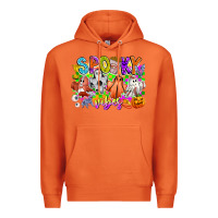 Carrot Spooky Vibes Ghost Premium Hoodie - CowhideDigitalArt