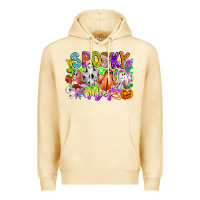 Pina Colada Spooky Vibes Ghost Premium Hoodie - CowhideDigitalArt