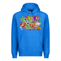 True Royal Spooky Vibes Ghost Premium Hoodie - CowhideDigitalArt