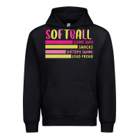 Black retro softball png Urban Hoodie - JahusDesignShop
