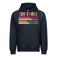 Navy retro softball png Urban Hoodie - JahusDesignShop