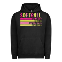 Pigment Black retro softball png Urban Hoodie - JahusDesignShop