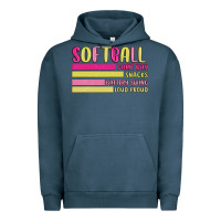 Pigment Midnight Navy retro softball png Urban Hoodie - JahusDesignShop