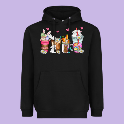 Easter Coffee Cups Heavyweight Hoodie Designed By Adodesignshop