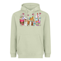 Matcha easter coffee cups Heavyweight Hoodie - AdoDesignShop