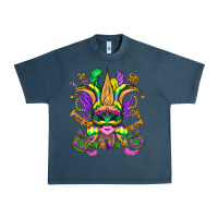 Midnight Navy mardi gras mask Urban Heavy Tee - OliviaCreatesArt