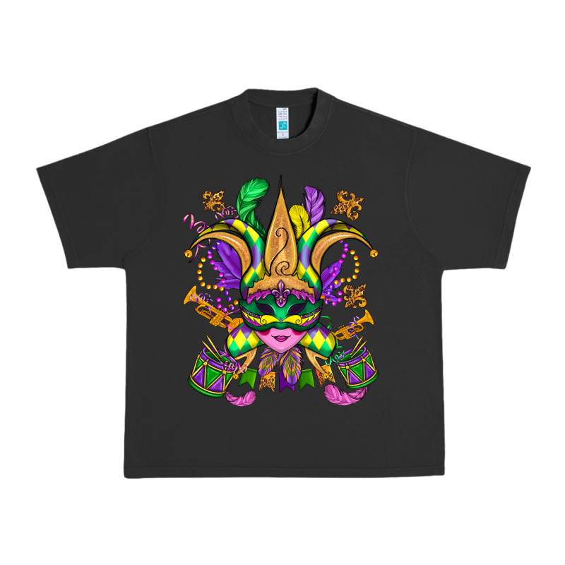 Mardi Gras Mask Urban Heavy Tee by OliviaCreatesArt | Teevron
