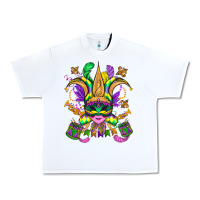 White mardi gras mask Urban Heavy Tee - OliviaCreatesArt