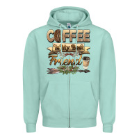Seafoam coffee is my best friend Zipper Hoodie - BarkalooDesign