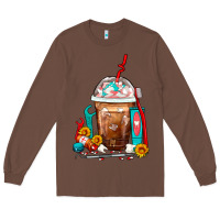 Chestnut Dentist Frappe Coffee Long Sleeve Tee - FaDigitalArtStudio