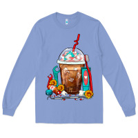 Colony Blue Dentist Frappe Coffee Long Sleeve Tee - FaDigitalArtStudio