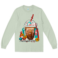 Matcha Dentist Frappe Coffee Long Sleeve Tee - FaDigitalArtStudio