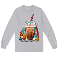 Moon Dust Dentist Frappe Coffee Long Sleeve Tee - FaDigitalArtStudio