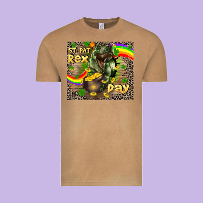 St. Pat Rex Day Vintage Tee Designed By Cowgirlartshop
