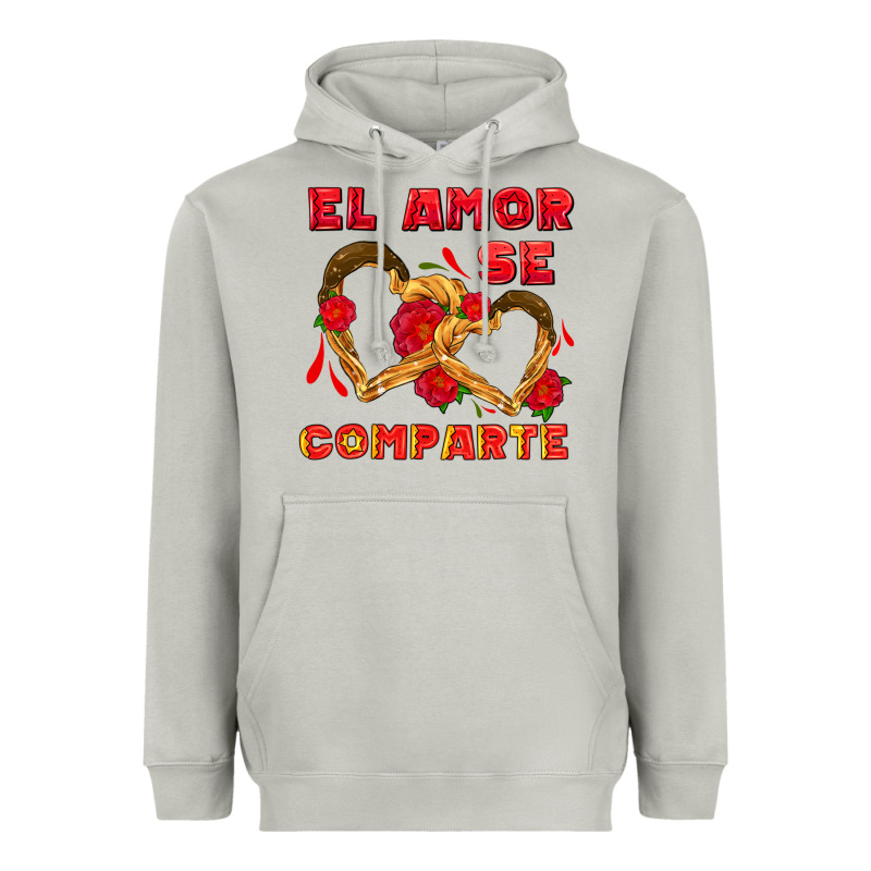 El Amor Se Comparte With Churros Heavyweight Hoodie by AdoDesignShop | Teevron