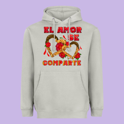 El Amor Se Comparte With Churros Heavyweight Hoodie Designed By Adodesignshop