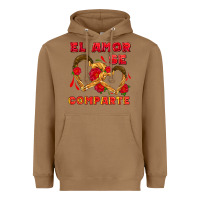 Toasted Coconut el amor se comparte with churros Heavyweight Hoodie - AdoDesignShop