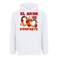 White el amor se comparte with churros Heavyweight Hoodie - AdoDesignShop