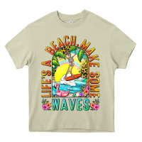 Mossy Life's a beach make some waves Heavy Core Tee - NancyCooperArtShop
