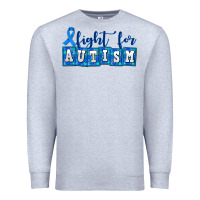 Heather Grey fight for autism Premium Sweatshirt - AdoDesignShop