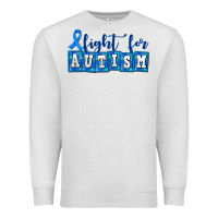 Oatmeal Heather fight for autism Premium Sweatshirt - AdoDesignShop