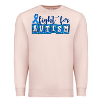Pale Pink fight for autism Premium Sweatshirt - AdoDesignShop