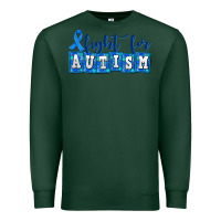Sports Green fight for autism Premium Sweatshirt - AdoDesignShop