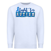 White fight for autism Premium Sweatshirt - AdoDesignShop