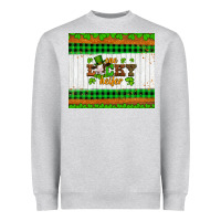Heather Grey st patricks one lucky heifer Heavyweight Sweatshirt - Artiststas