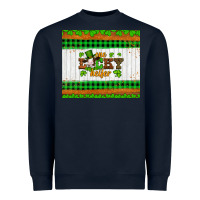 Navy st patricks one lucky heifer Heavyweight Sweatshirt - Artiststas