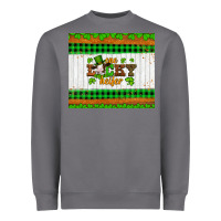 St Patricks One Lucky Heifer Heavyweight Sweatshirt | Teevron