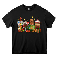 Black Christmas coffee cups with Poodle Heavy Core Tee - RanaPortraitStore
