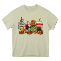 Mossy Christmas coffee cups with Poodle Heavy Core Tee - RanaPortraitStore
