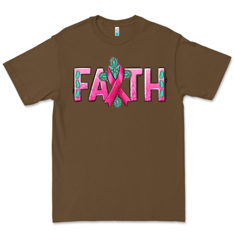 Cancer Faith With Gemstone Premium Tee by NancyCooperArtShop | Teevron