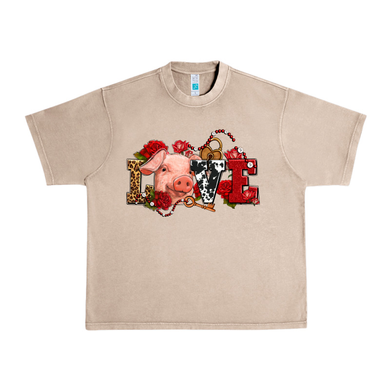 Love With Pig Olivia Urban Heavy Tee by OliviaCreatesArt | Teevron