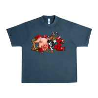 Midnight Navy love with pig olivia Urban Heavy Tee - OliviaCreatesArt