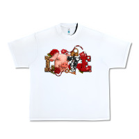 White love with pig olivia Urban Heavy Tee - OliviaCreatesArt
