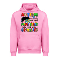 Fuchsia Pink autism the journey that turns mama bears Urban Hoodie - JahusDesignShop
