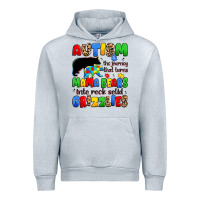 Heather Grey autism the journey that turns mama bears Urban Hoodie - JahusDesignShop