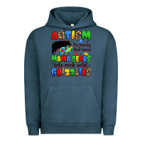 Pigment Midnight Navy autism the journey that turns mama bears Urban Hoodie - JahusDesignShop