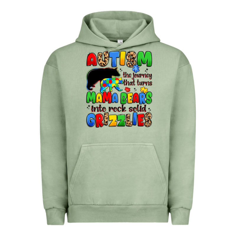 Autism The Journey That Turns Mama Bears Urban Hoodie by JahusDesignShop | Teevron