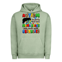Pigment Oil Green autism the journey that turns mama bears Urban Hoodie - JahusDesignShop