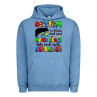 Pigment Pebble Blue autism the journey that turns mama bears Urban Hoodie - JahusDesignShop