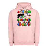 Pigment Salmon autism the journey that turns mama bears Urban Hoodie - JahusDesignShop