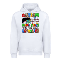 White autism the journey that turns mama bears Urban Hoodie - JahusDesignShop